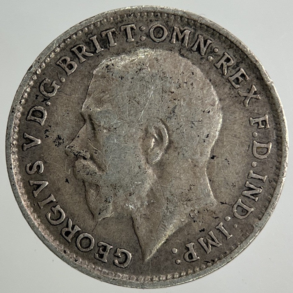 1916 George V Threepence Silver Coin | Fine Collectable Grade