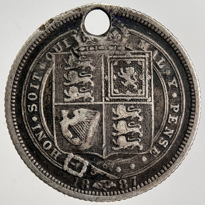 1886 Victoria Sixpence Silver Coin | Collectable Grade | a2452