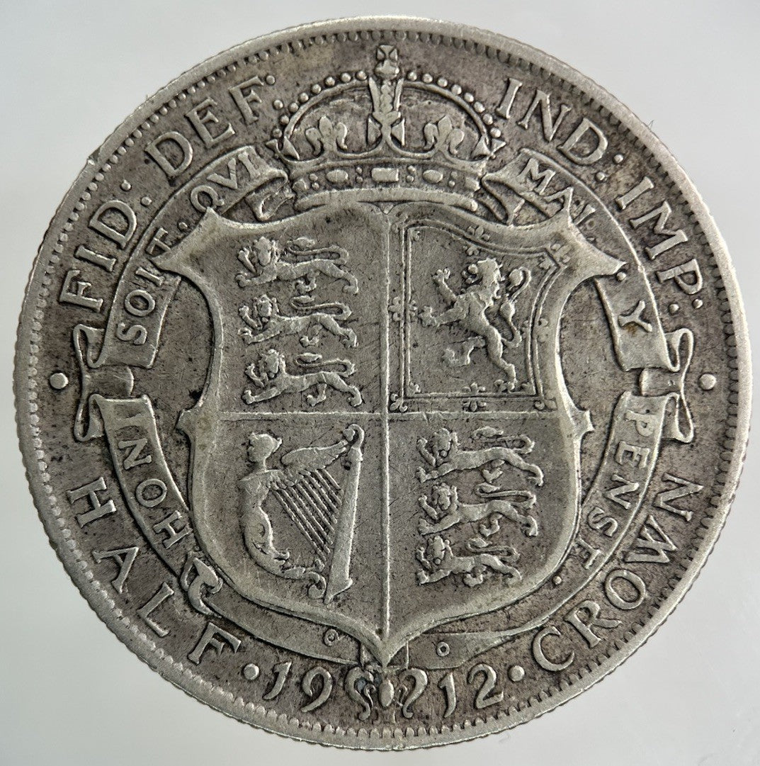 1912 George V Half - Crown Silver Coin | Very High Grade