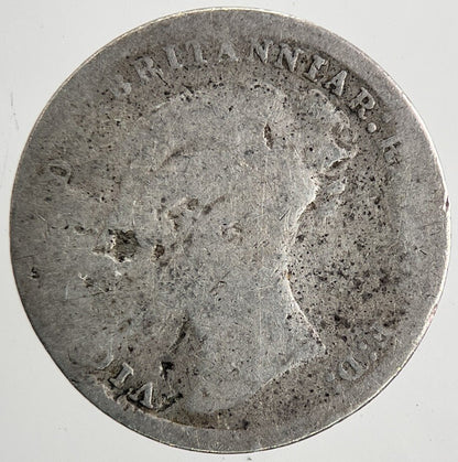British Victoria Threepence Silver Coin | Worn Grade | a9562