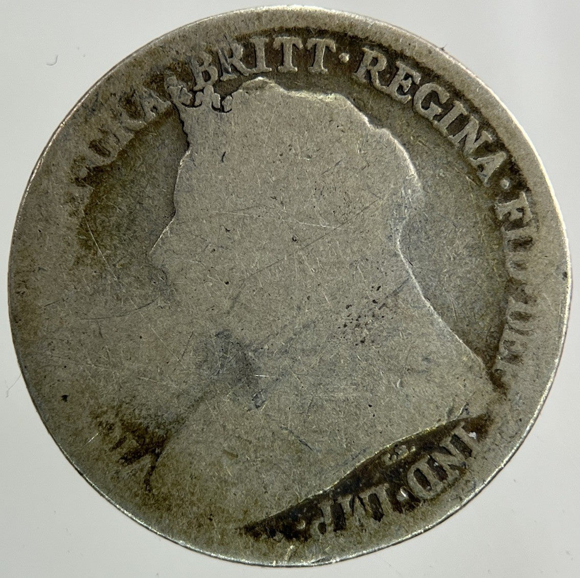 British Victoria Sixpence Silver Coin | Fair Grade