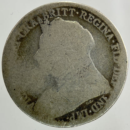 British Victoria Sixpence Silver Coin | Fair Grade