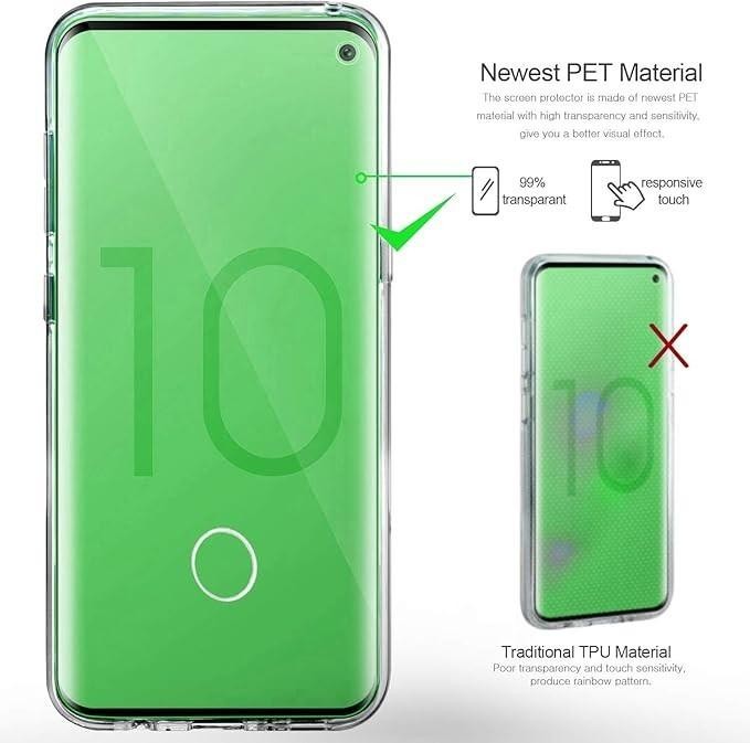 Samsung Galaxy S10 PLUS + Case 360 Full Body Protection Front Back Clear Cover