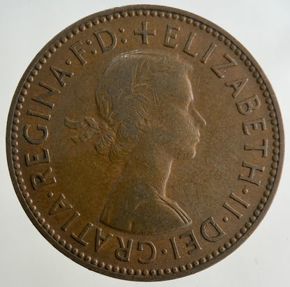 1958 Elizabeth II 2nd Half - Penny Coin | Fine Collectable Grade