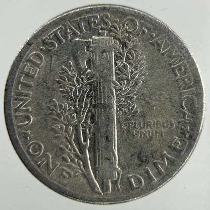 1943 US USA Mercury Dime Silver Coin | Collectable Grade