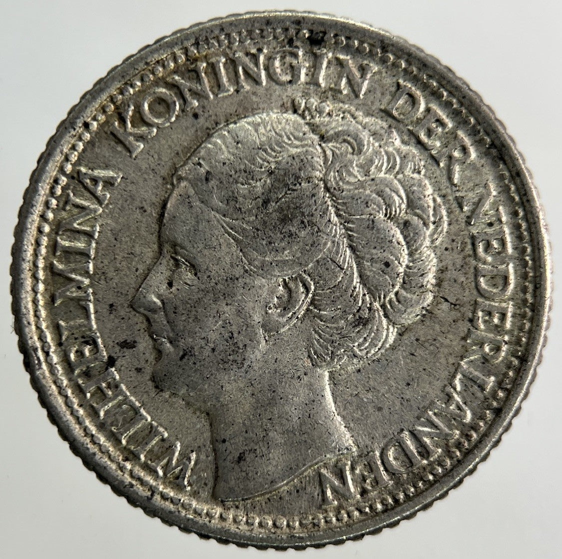 1944 Netherlands 25 Cents Silver Coin | Fine Collectable Grade