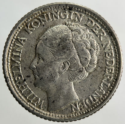 1944 Netherlands 25 Cents Silver Coin | Fine Collectable Grade