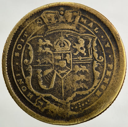 1816 Old Copper Forgery George III 3rd Shilling Coin | Collectable Grade