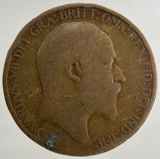 1906 Edward VII Half - Penny Coin | Fair Grade