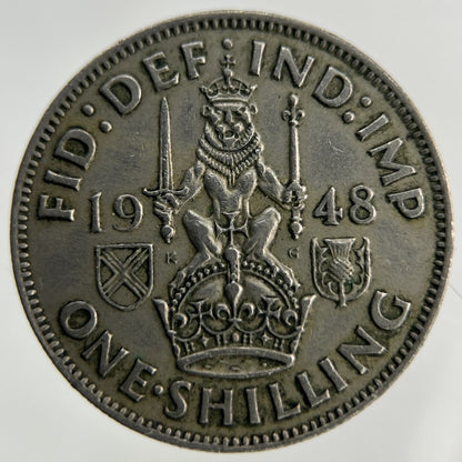 1948 George VI Shilling Coin | Fine Collectable Grade