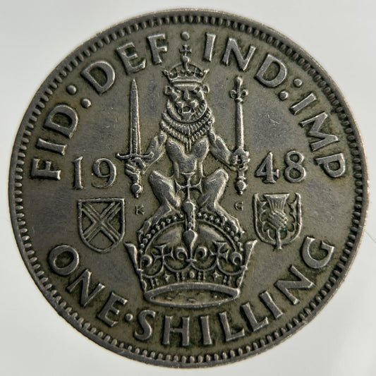 1948 George VI Shilling Coin | Fine Collectable Grade