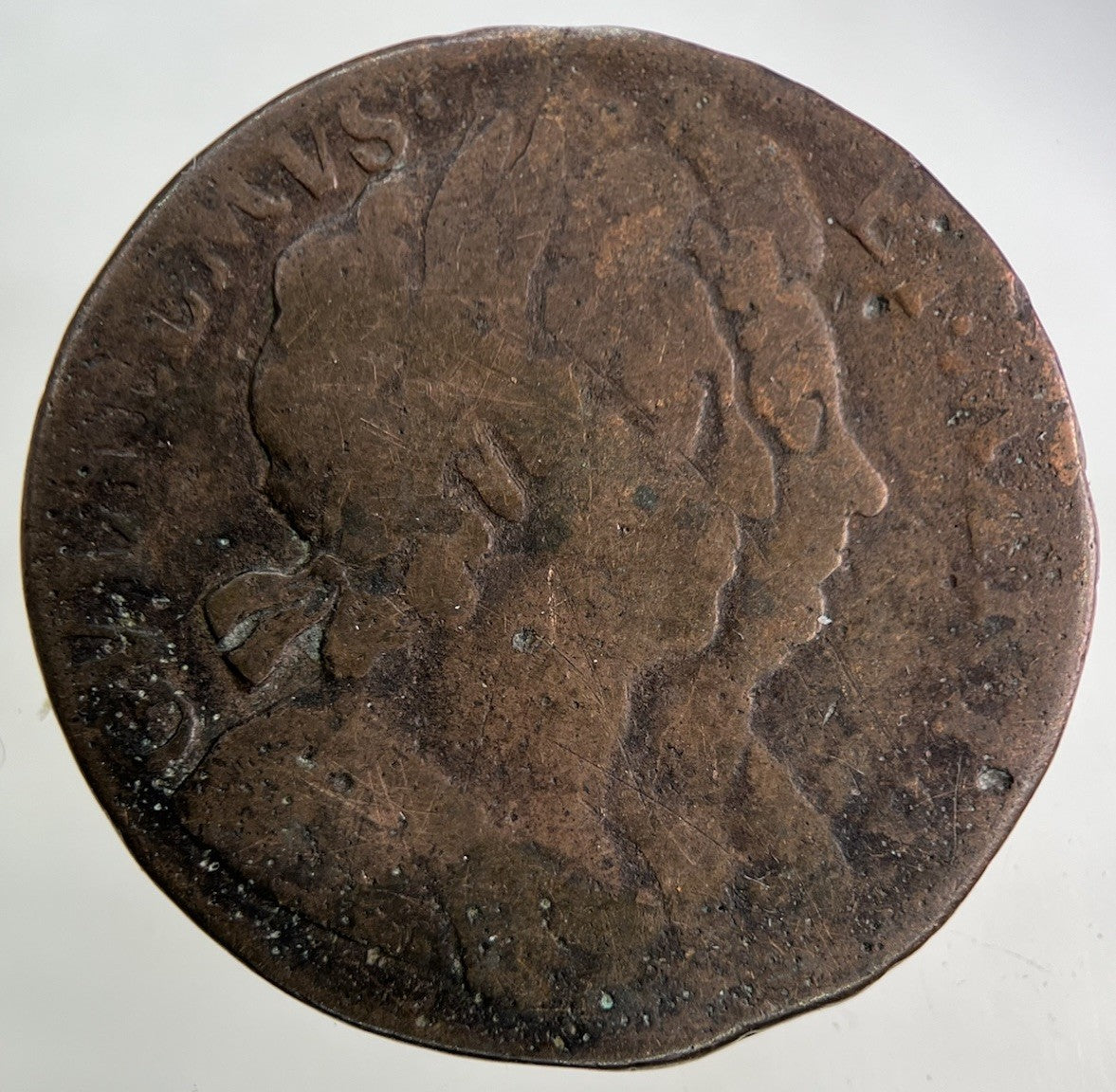 1694 William III 3rd & Mary Half - Penny Coin | Collectable Grade