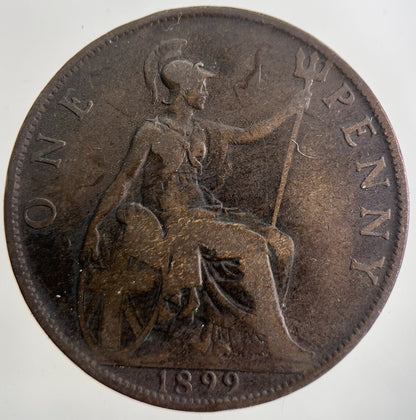 1899 Victoria One Penny Coin | Collectable Grade | a9000