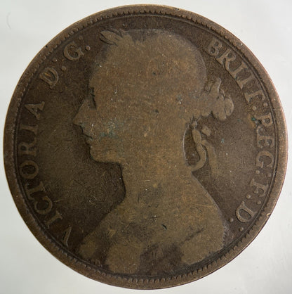 1894 Victoria One Penny Coin | Collectable Grade