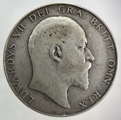 1906 Edward VII Half - Crown Silver Coin | Fine Collectable Grade