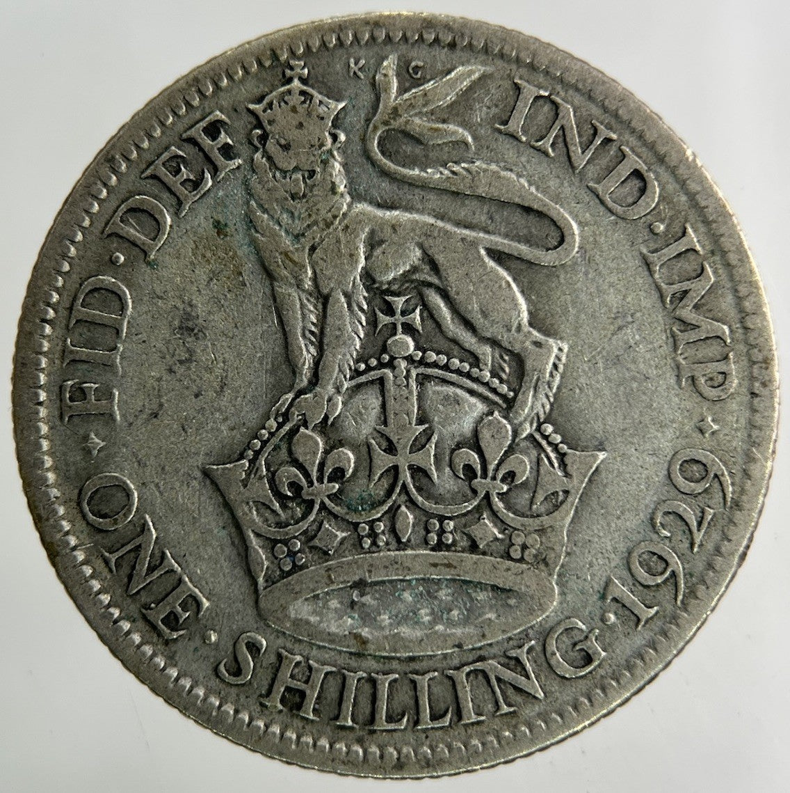 1929 George V Shilling Silver Coin | Collectable Grade
