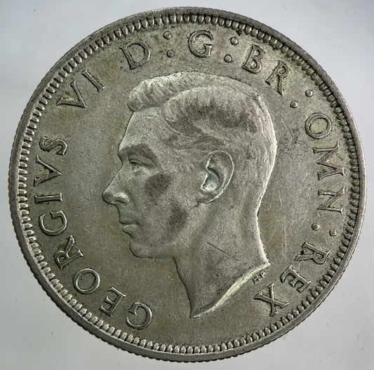 1944 George VI Half - Crown Silver Coin | Fine Collectable Grade