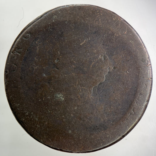1797 George III 3rd Cartwheel One Penny Coin | Worn Grade