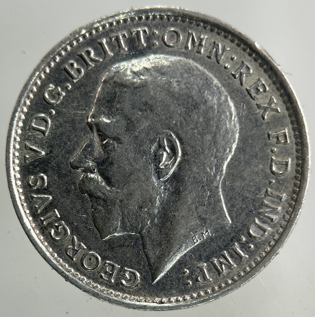 1918 George V Threepence Silver Coin | Very High Grade