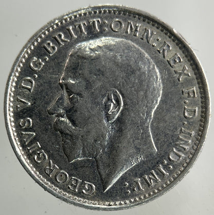 1918 George V Threepence Silver Coin | Very High Grade