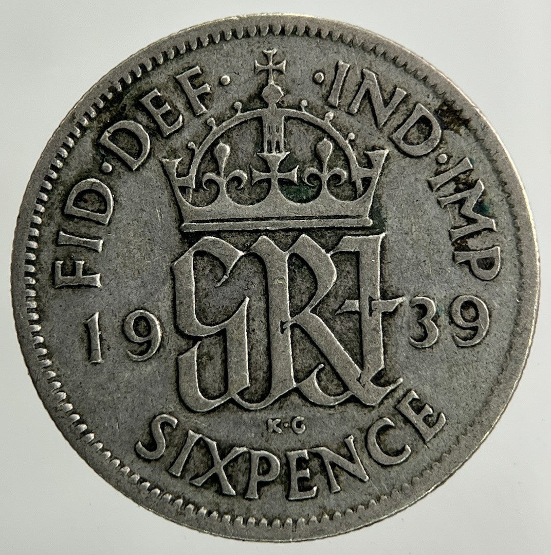 1939 George VI Sixpence Silver Coin | Collectable Grade
