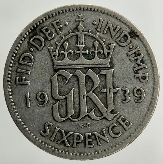 1939 George VI Sixpence Silver Coin | Collectable Grade