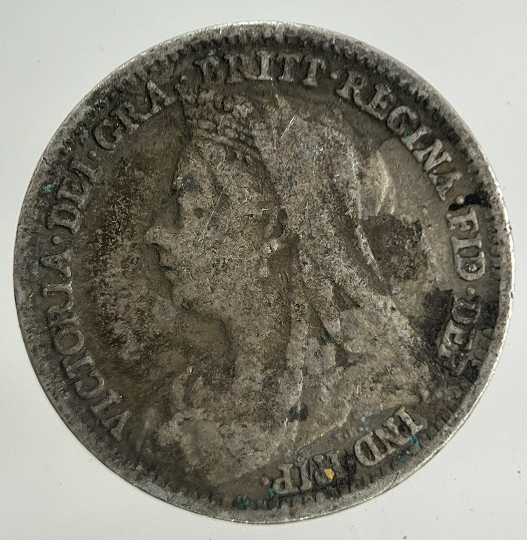 1899 Victoria Threepence Silver Coin | Fine Collectable Grade