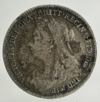 1899 Victoria Threepence Silver Coin | Fine Collectable Grade