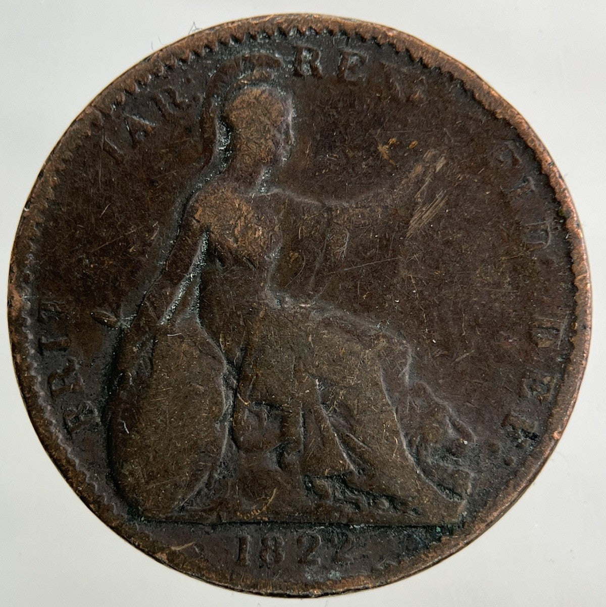 1822 George IV Farthing Coin | Collectable Grade