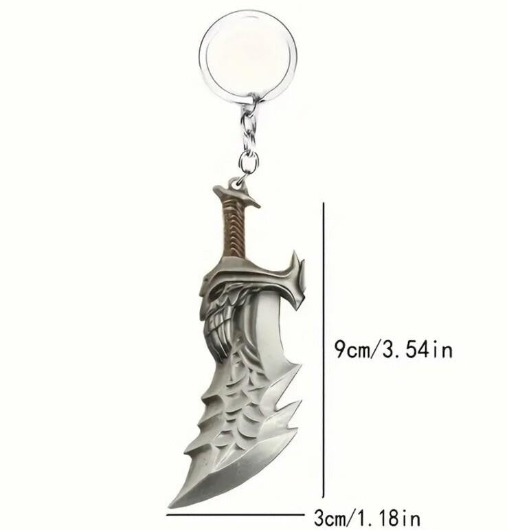 Mini Sword Weapon Skull Knife Shaped Keyring Premium Keychain Gift UK