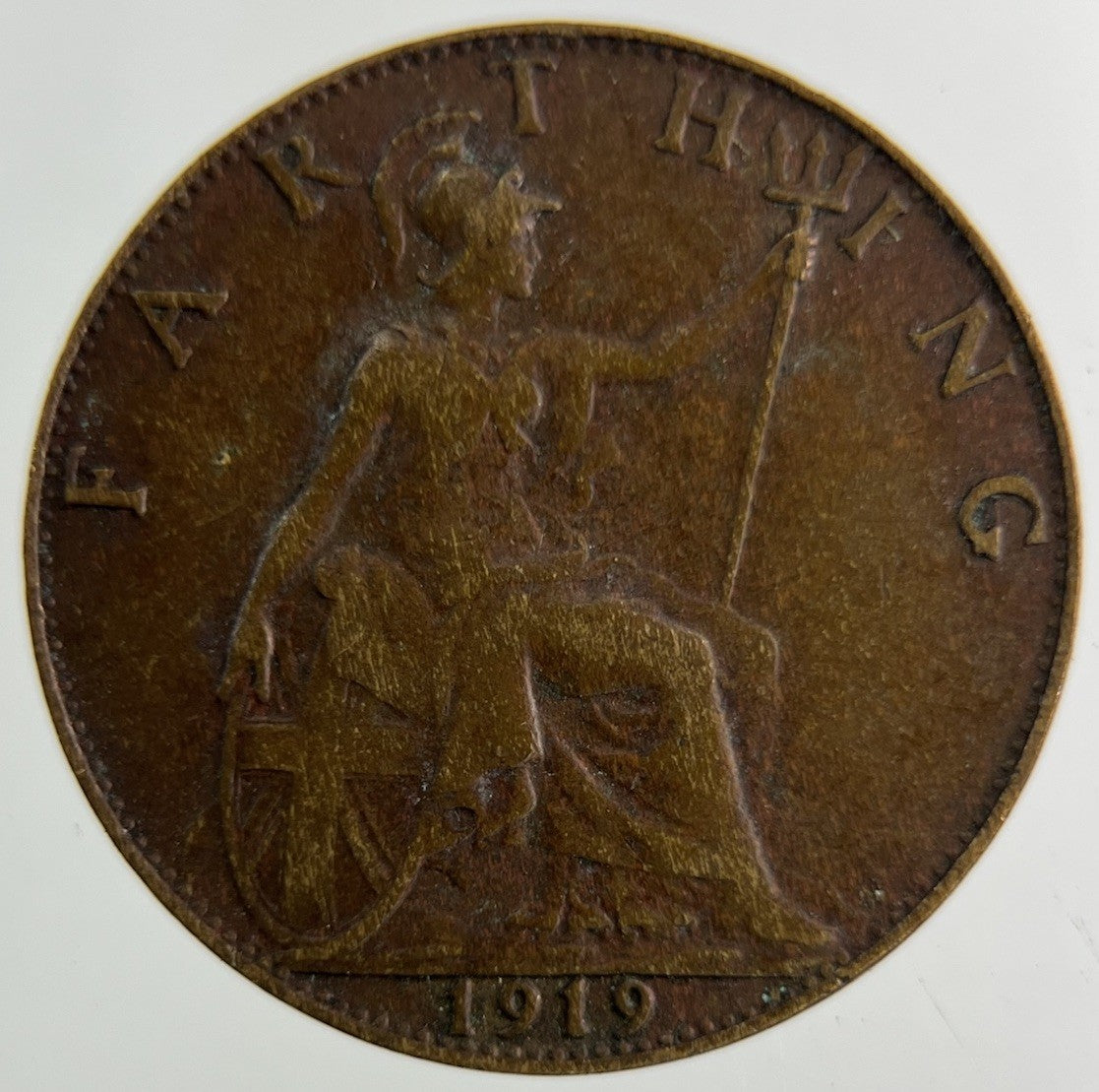 1919 George V Farthing Coin | Collectable Grade