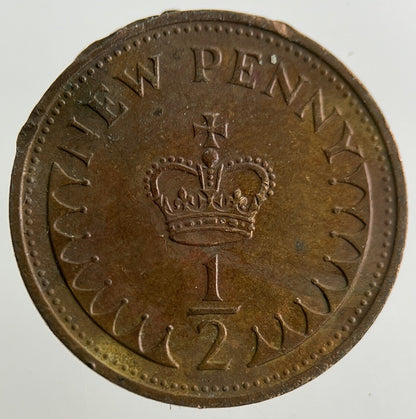 1971 Elizabeth II 2nd New 1/2 Half - Penny Coin | Fine Collectable Grade