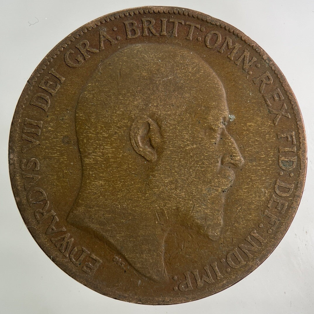 1908 Edward VII One Penny Coin | Collectable Grade