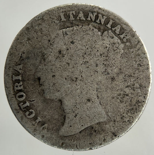 British Victoria Threepence Silver Coin | Worn Grade