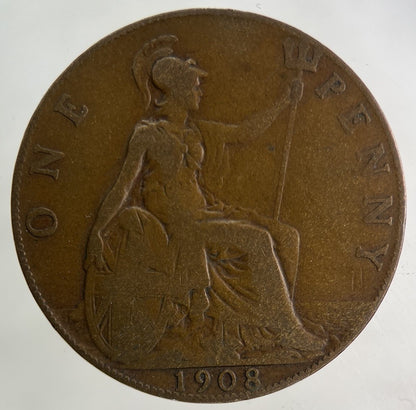 1908 Edward VII One Penny Coin | Collectable Grade