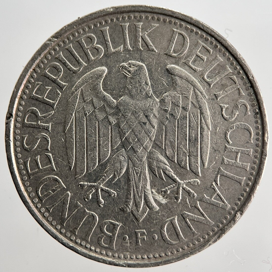 1976 - F Germany 1 One Mark Coin | Fine Collectable Grade | a2528