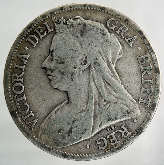 1896 Victoria Half - Crown Silver Coin | Collectable Grade