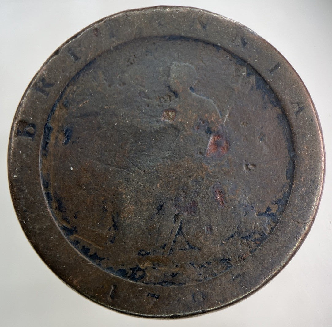 1797 George III 3rd Cartwheel One Penny Coin | Worn Grade