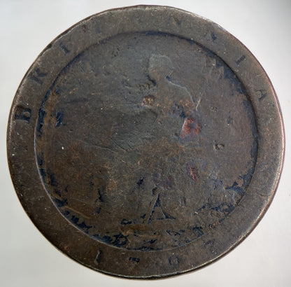 1797 George III 3rd Cartwheel One Penny Coin | Worn Grade