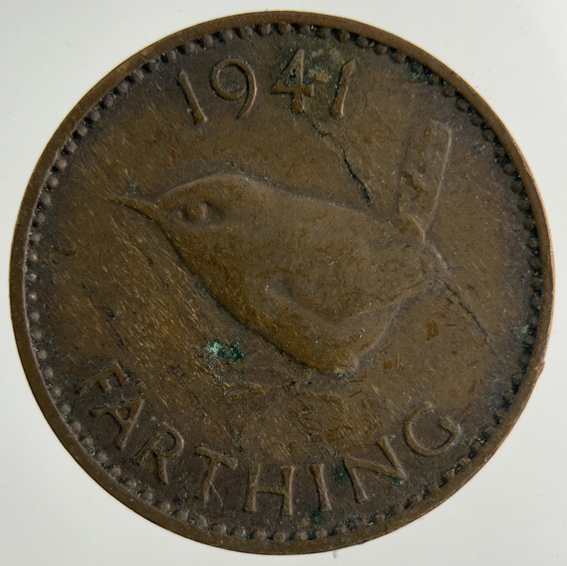 1941 George VI Wren Farthing Coin | Collectable Grade