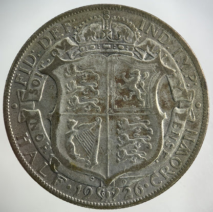 1926 George V Half - Crown Silver Coin | Fine Collectable Grade