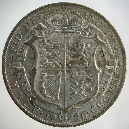 1926 George V Half - Crown Silver Coin | Fine Collectable Grade