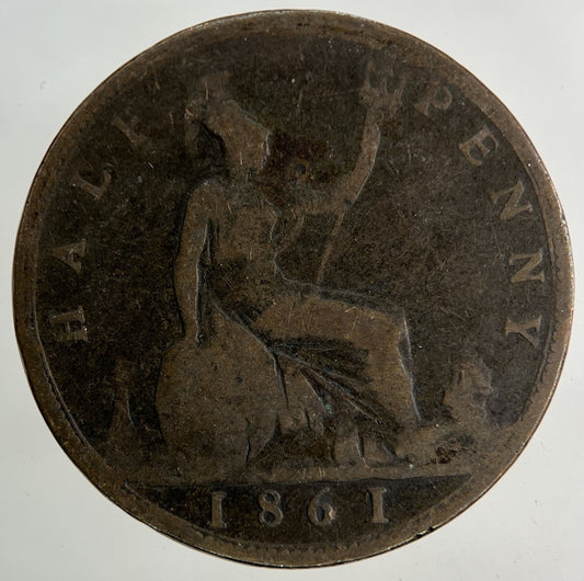1861 Victoria Half - Penny Coin | Collectable Grade