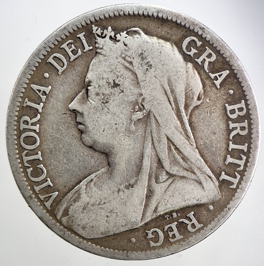 1895 Victoria Half - Crown Silver Coin | Collectable Grade