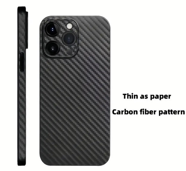 iPhone 13 TPU Carbon Fiber Effect Slim Case Protector Premium UK Stock