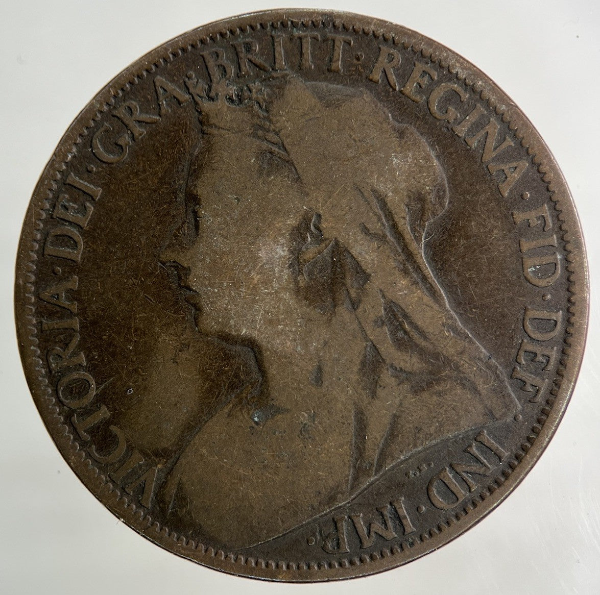 1901 Victoria One Penny Coin | Fair Grade