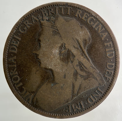 1901 Victoria One Penny Coin | Fair Grade