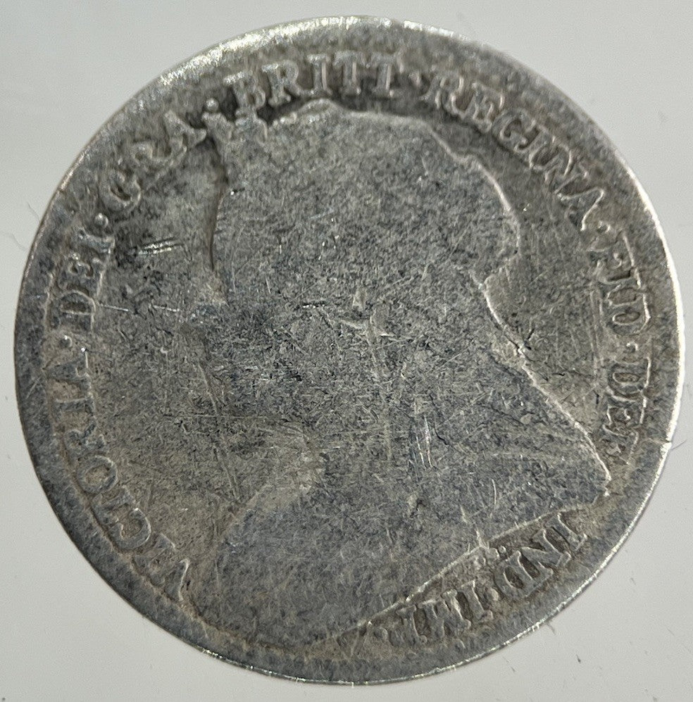 British Victoria Threepence Silver Coin | Fair Grade