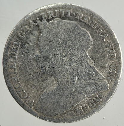 British Victoria Threepence Silver Coin | Fair Grade