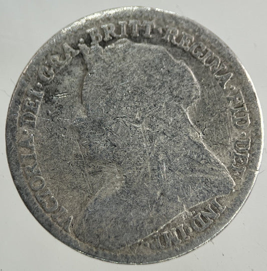 British Victoria Threepence Silver Coin | Fair Grade